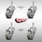 Service Caster 3 Inch SS Gray Polyurethane Wheel Swivel 10mm Threaded Stem Caster Set SCC SCC-SSTS20S314-PPUB-M1015-4 - alternate 2